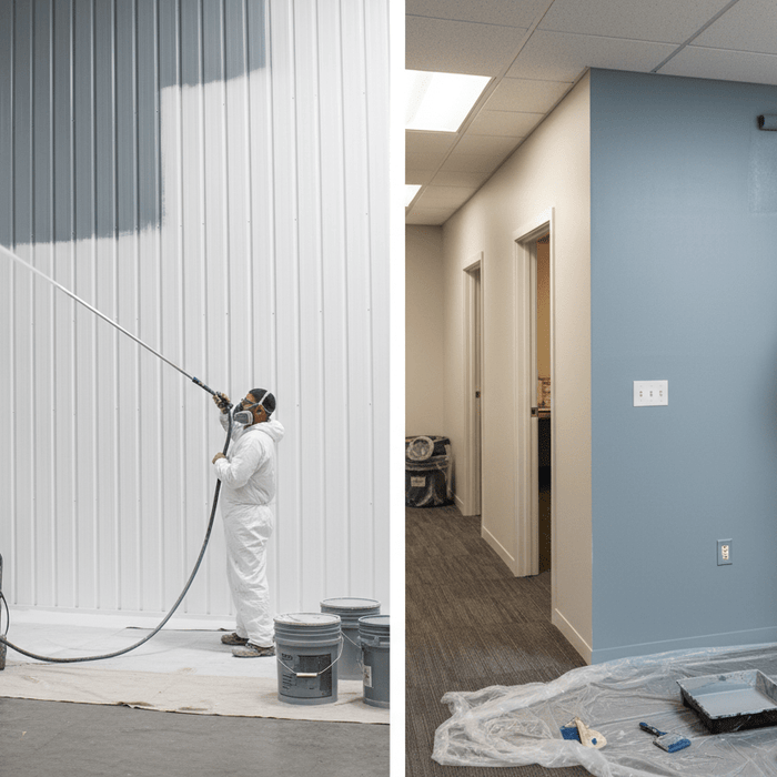Spray vs. Roll—Choosing the Best Paint Application Method for Commercial Jobs - LCB Paint & Supply