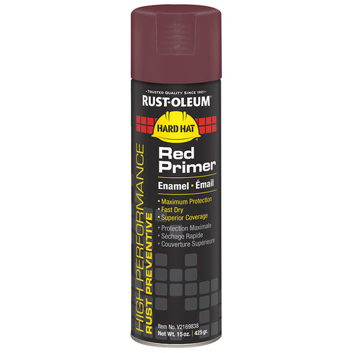 Rust-Oleum Spray Hard Hat Enamel Red Primer - 15 oz by Rust-Oleum | LCB Paint & Supply
