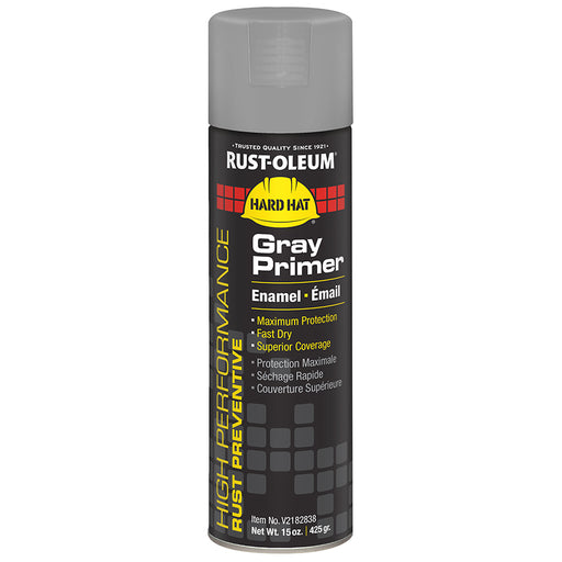 Rust-Oleum Spray Hard Hat Enamel Gray Primer - 15 oz by Rust-Oleum | LCB Paint & Supply