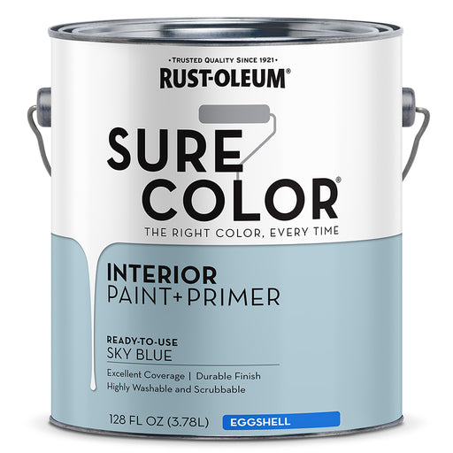 Rust-Oleum Sure Color Eggshell Interior Paint + Primer - Sky Blue (Gallon) by Rust-Oleum | LCB Paint & Supply