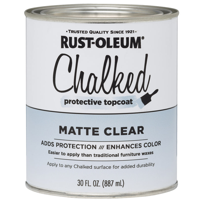 Rust-Oleum Chalked Quart Rust-Oleum Chalked Paint Matte Clr Topct by Rust-Oleum | LCB Paint & Supply