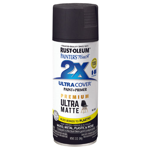 Rust-Oleum Painter's Touch 2x Matte Black Spray by Rust-Oleum | LCB Paint & Supply