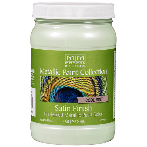 Modern Masters Cool Mint Metallic Paint - 30 oz by Modern Masters | LCB Paint & Supply