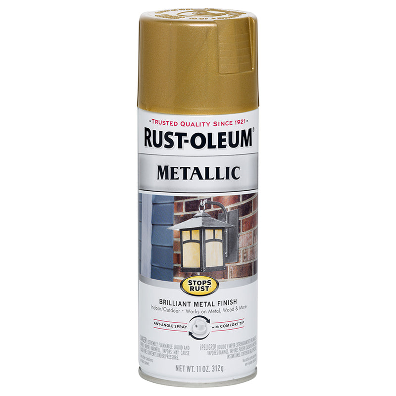 Rust-Oleum Spray Metallic Gold - 11 oz by Rust-Oleum | LCB Paint & Supply