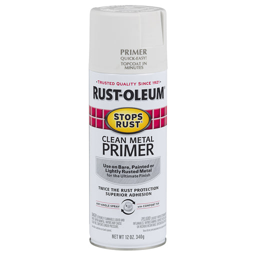 Rust-Oleum Spray Cln Mtl Primer White - 12 oz by Rust-Oleum | LCB Paint & Supply