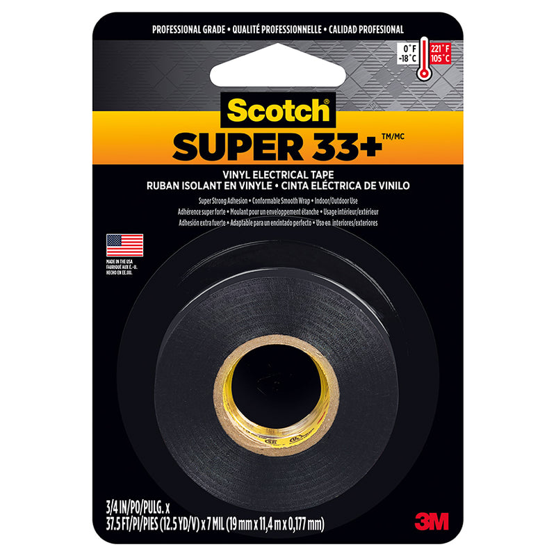 3M 19mmx11.4m Scotch Electricl Tape Black 200na by 3M | LCB Paint & Supply