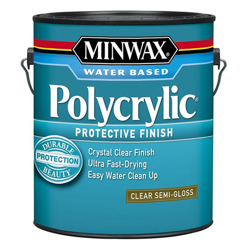 Gallon Minwax Polycrylic Clear Semi-Gloss 14444 - LCB Paint & Supply