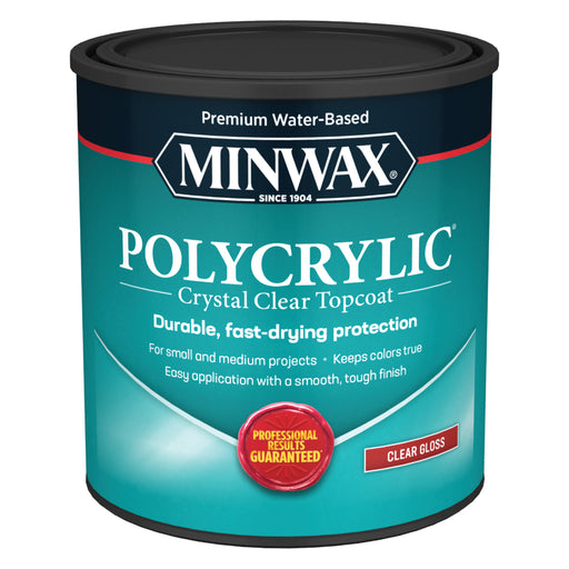 Quart Minwax Polycrylic Clear Gloss 65555 - LCB Paint & Supply