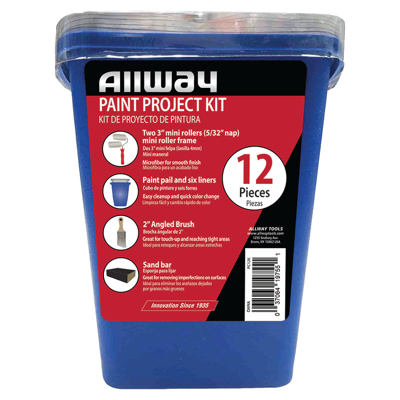 Allway Paint Project Kit 12-piece Pc12k by Allway | LCB Paint & Supply