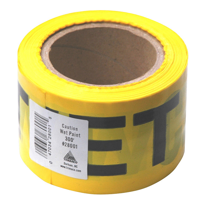 Trimaco Banner Caution Wet - 3inx300ft by Trimaco | LCB Paint & Supply