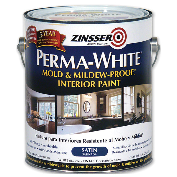 Zinsser Perma-white Interior Paint Satin - Gallon by Zinsser | LCB Paint & Supply