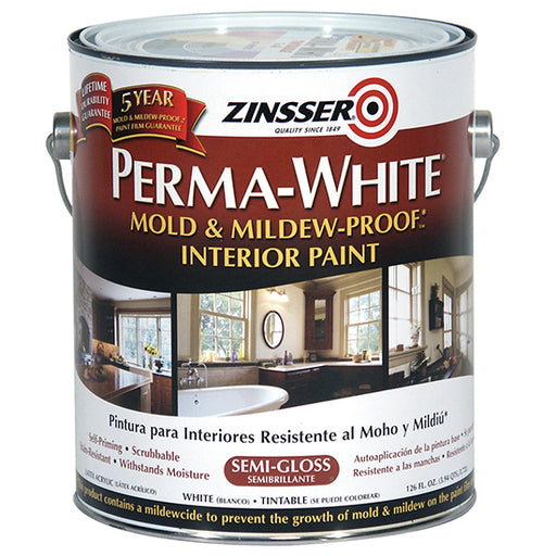 Zinsser Perma-white Interior Paint Semi-Gloss - Gallon by Zinsser | LCB Paint & Supply