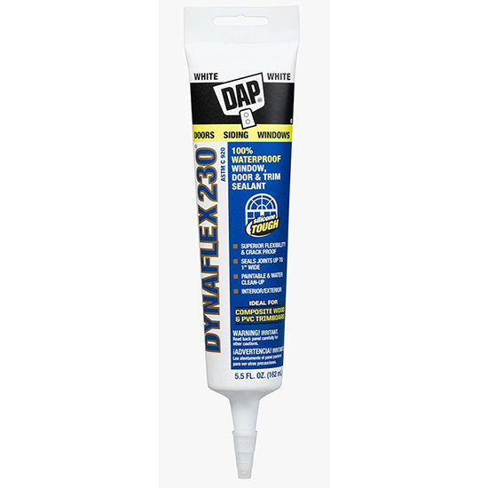 Dap Tube Dynaflex 230 White - 5.5 oz by Dap | LCB Paint & Supply