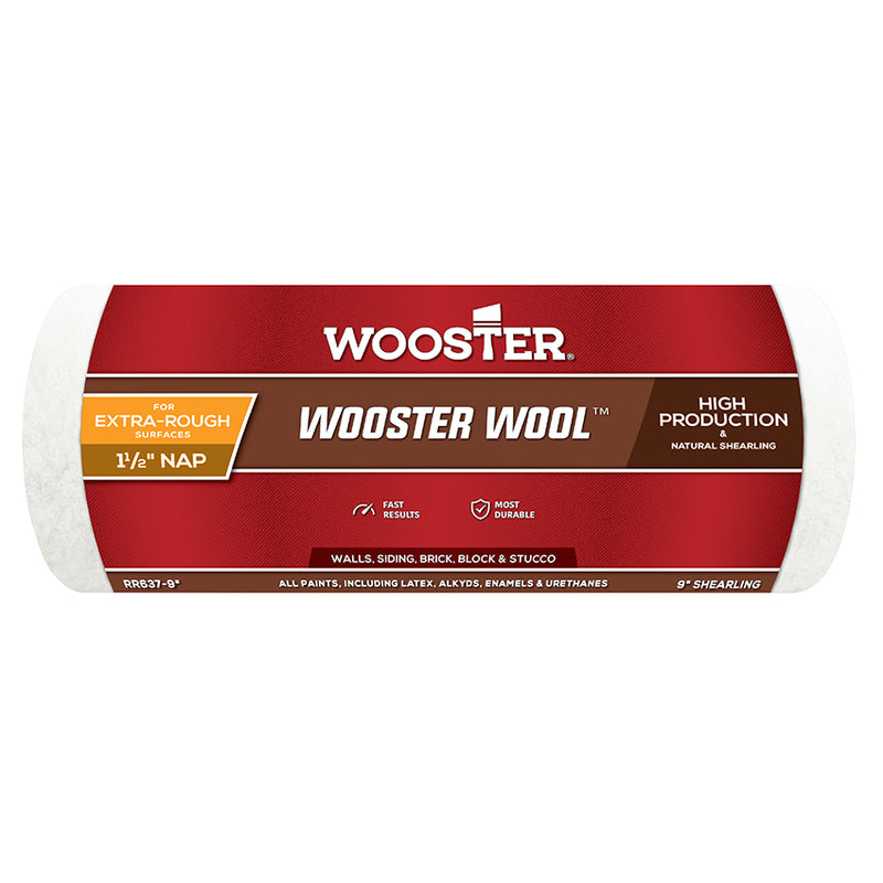 Woosterwool Roller Cover 1-1/2in - 9in by Wooster | LCB Paint & Supply