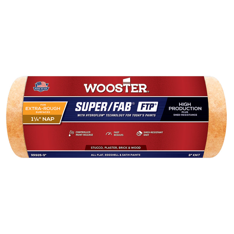 Wooster Super/fab FTP Roller 1-1/4in - 9in by Wooster | LCB Paint & Supply