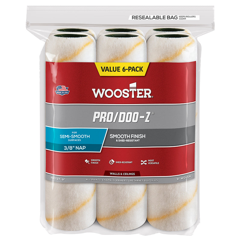 Wooster Pro/doo-z Cover 6pk 3/8in - 9in by Wooster | LCB Paint & Supply