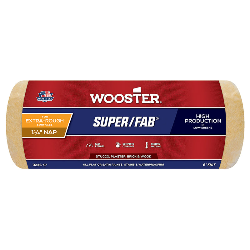 Wooster Super/fab Roller Cover 1-1/4in - 9in by Wooster | LCB Paint & Supply