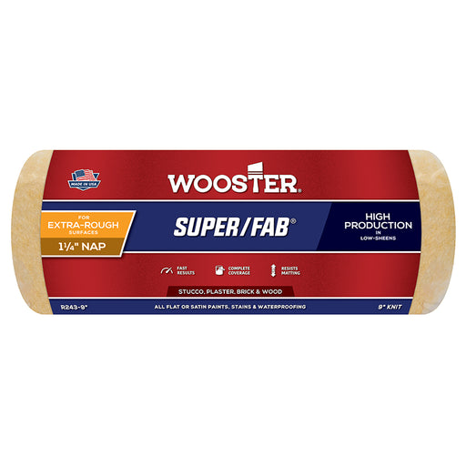 Wooster Super/fab Roller Cover 1-1/4in - 9in by Wooster | LCB Paint & Supply