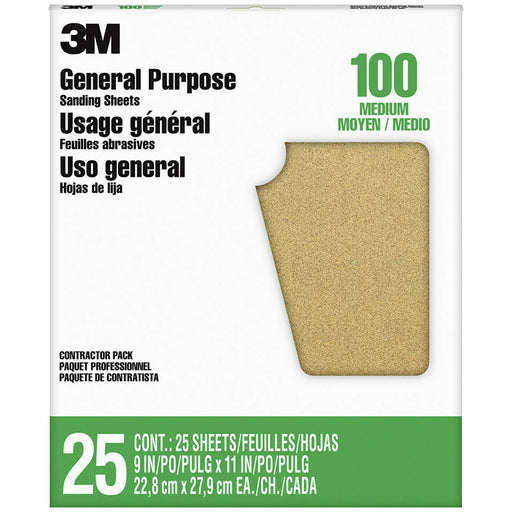 3M Shts Pro-pak Alox Prod 25p 100c - 9x11 by 3M | LCB Paint & Supply