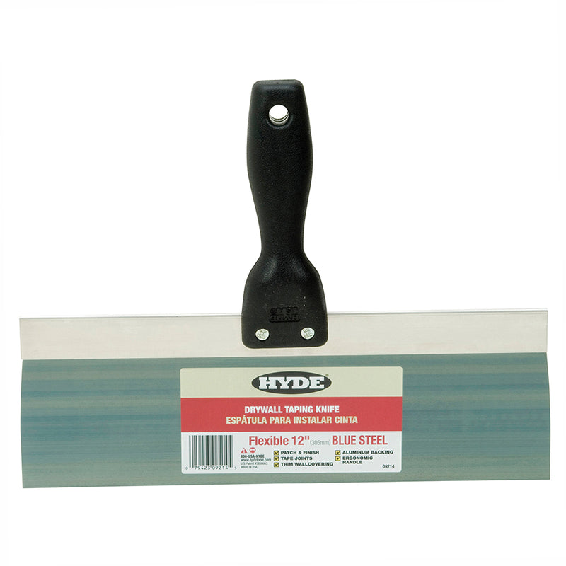 Hyde Value Series Blue Steel Taping Knife - 12in by Hyde | LCB Paint & Supply