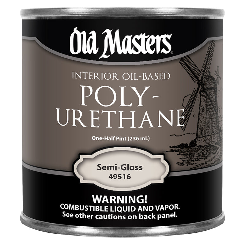 Old Masters Polyurethane Semi-Gloss - 1/2pt by Old Masters | LCB Paint & Supply