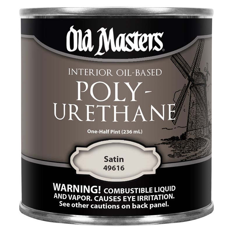 Old Masters Polyurethane Satin - 1/2pt by Old Masters | LCB Paint & Supply