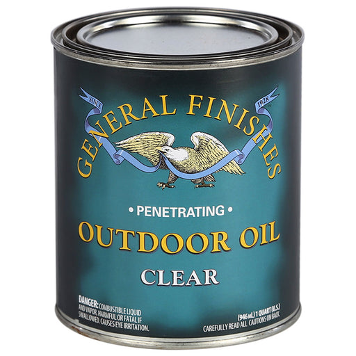 General Finishes Exterior Outdoor Oil Clear - Quart by General Finishes | LCB Paint & Supply