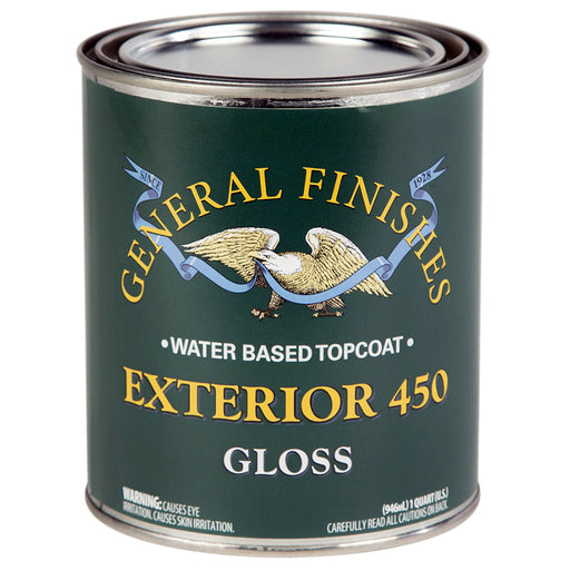 General Finishes Exterior 450 Water-Based Finish Clear Gloss - Quart by General Finishes | LCB Paint & Supply