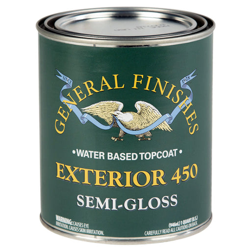 General Finishes Exterior 450 Water-Based Finish Clear S-gl - Quart by General Finishes | LCB Paint & Supply