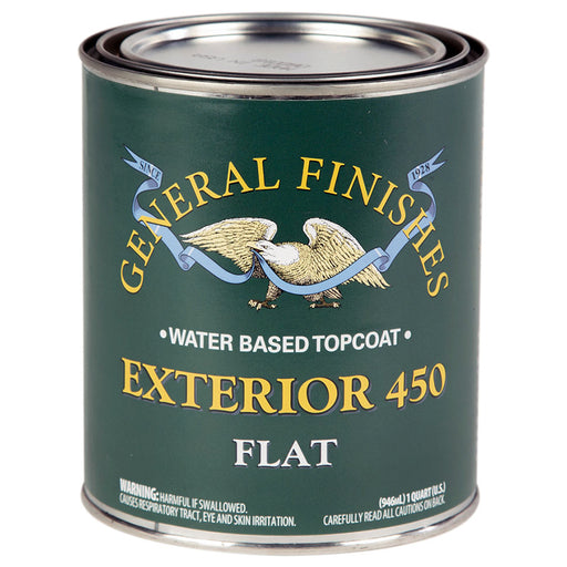 General Finishes Exterior 450 Water-Based Finish Clear Flat - Quart by General Finishes | LCB Paint & Supply