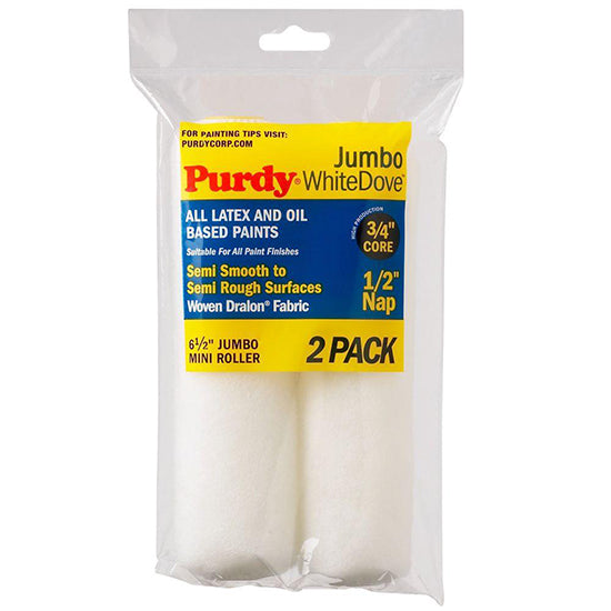 Purdy White Dove Roller Cover Jumbo - 1/2in x 1/2in Nap by Purdy | LCB Paint & Supply