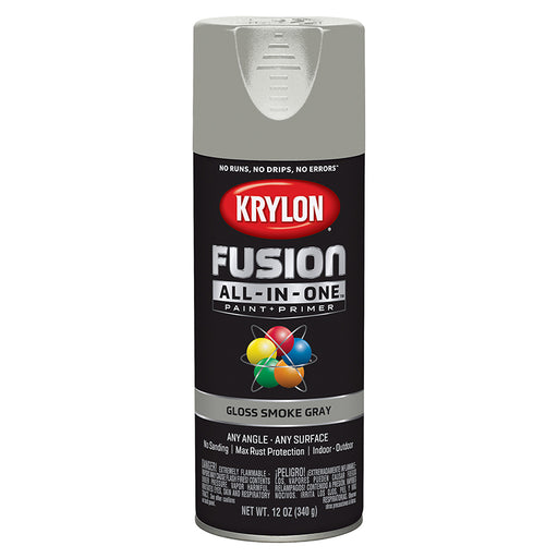 Krylon Fusion All-in-One Spray Paint - Smoke Gray (12 oz) by Krylon | LCB Paint & Supply