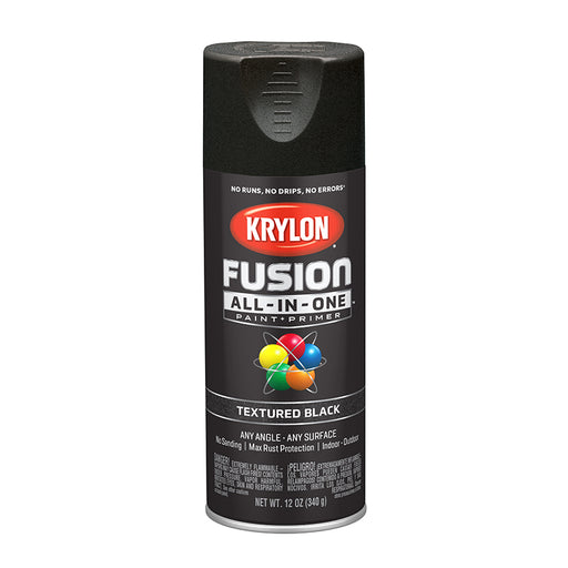 Krylon Fusion All-in-One Spray Paint - Black (12 oz) by Krylon | LCB Paint & Supply