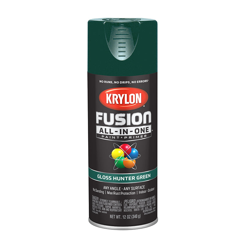 Krylon Fusion All-in-One Spray Paint - Hunter Green (12 oz) by Krylon | LCB Paint & Supply