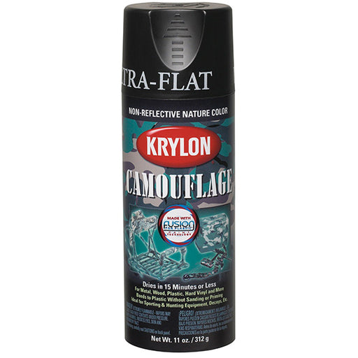 Krylon Spr Camoflage Paint Black - 11 oz by Krylon | LCB Paint & Supply