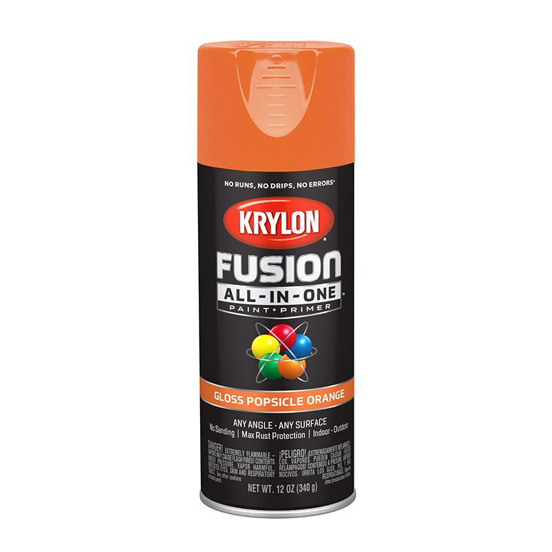 Krylon Fusion All-in-One Spray Paint - Popsicle Ora (12 oz) by Krylon | LCB Paint & Supply