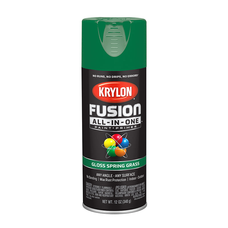Krylon Fusion All-in-One Spray Paint - Spring Grass (12 oz) by Krylon | LCB Paint & Supply