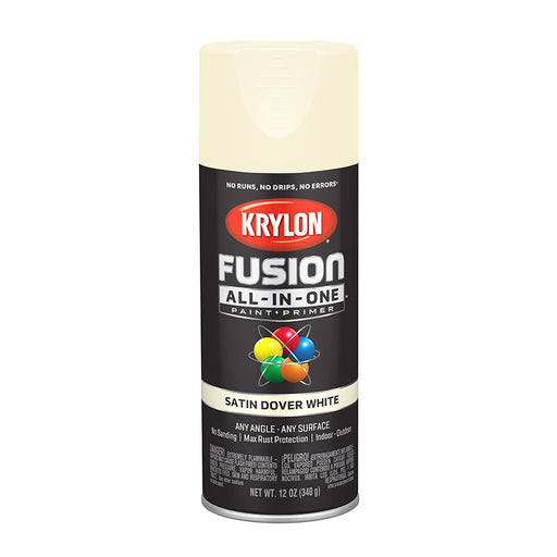 Krylon Fusion All-in-One Spray Paint - Dover White (12 oz) by Krylon | LCB Paint & Supply