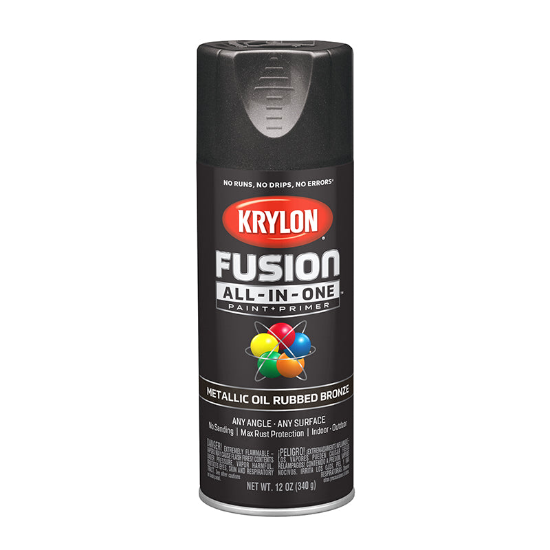 Krylon Fusion All-in-One Spray Paint - Oil Rub Brnz (12 oz) by Krylon | LCB Paint & Supply