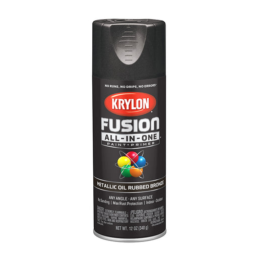 Krylon Fusion All-in-One Spray Paint - Oil Rub Brnz (12 oz) by Krylon | LCB Paint & Supply