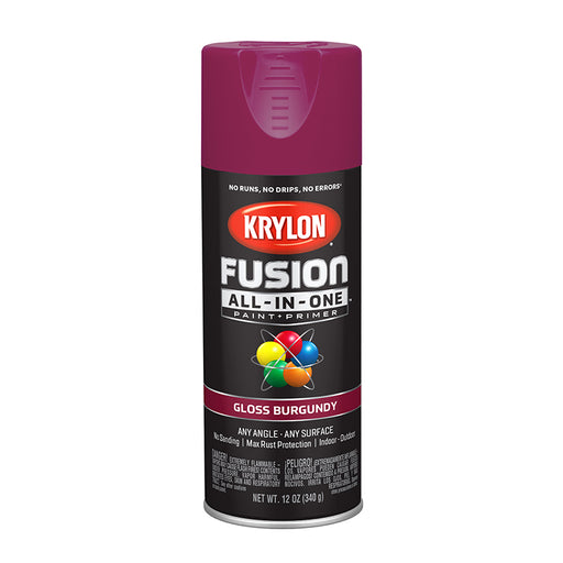 Krylon Fusion All-in-One Spray Paint - Burgundy (12 oz) by Krylon | LCB Paint & Supply