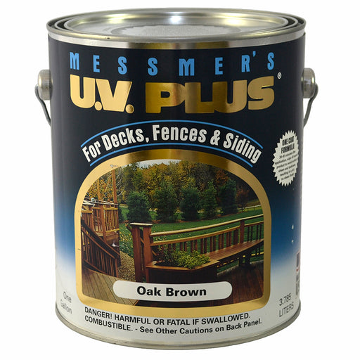 Messmers UV Plus Stain Semi Oak Brwn - Gallon by Messmer's | LCB Paint & Supply