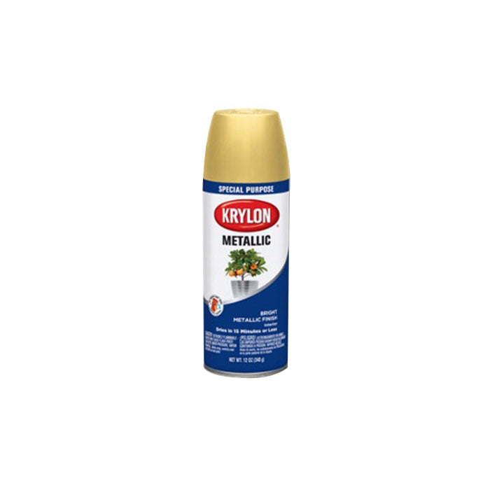 Krylon Spr Metallic Enamel Brass - 12 oz by Krylon | LCB Paint & Supply