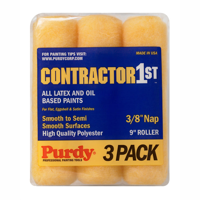 Purdy 3-Pack 9in Contr 1st Roller Cover 3/8in by Purdy | LCB Paint & Supply