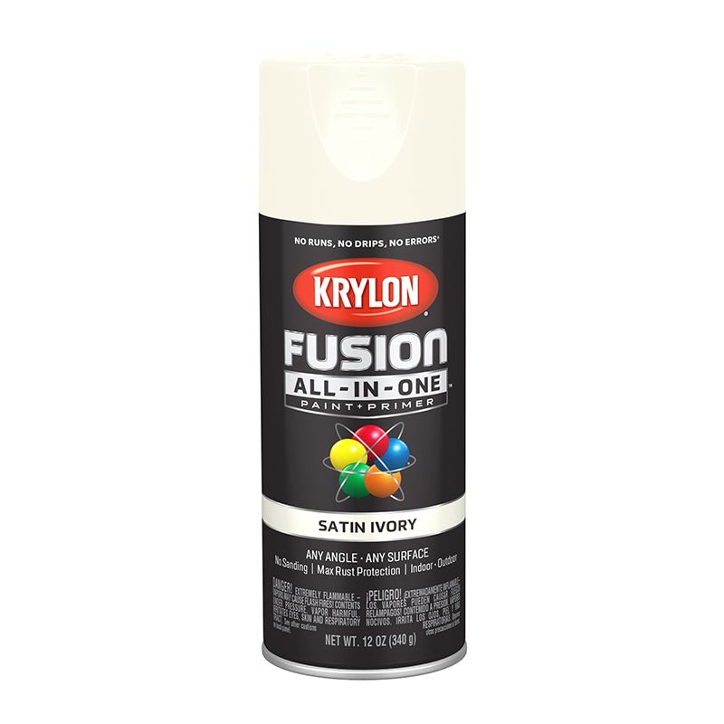 Krylon Fusion All - in - One Spray Paint - Ivory (12 oz) - LCB Paint & Supply