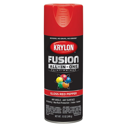 Krylon Fusion All - in - One Spray Paint - Red Pepper (12 oz) - LCB Paint & Supply
