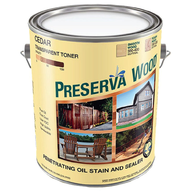 Preserva Wood 250voc Trans Cedar - Gallon - LCB Paint & Supply