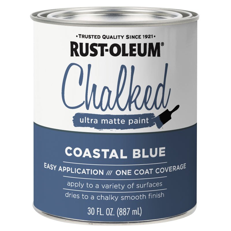 Rust - Oleum Chalked Quart Rust - Oleum Chalked Paint Matte Coast Blue - LCB Paint & Supply