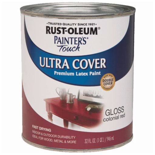 Rust - Oleum Painter's Touch Ultra Cover Colonial Red - Quart - LCB Paint & Supply