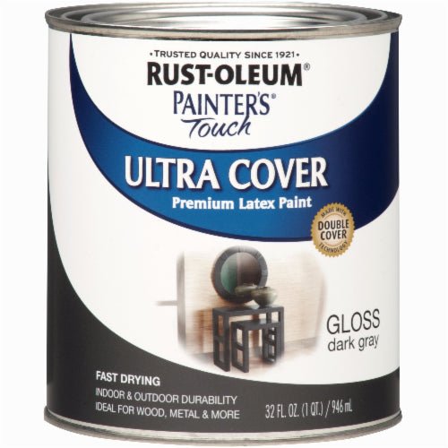 Rust - Oleum Painter's Touch Ultra Cover Dark Gray - Quart - LCB Paint & Supply